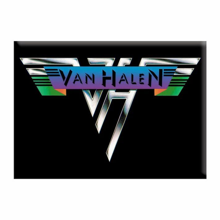 Van Halen Classic Logo LARGE Metal Magnet