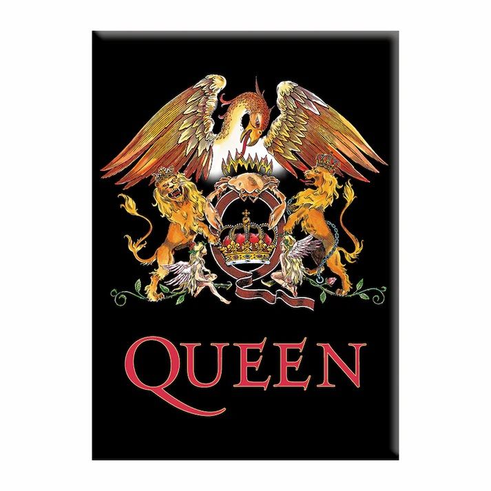 Queen Logo LARGE Metal Magnet
