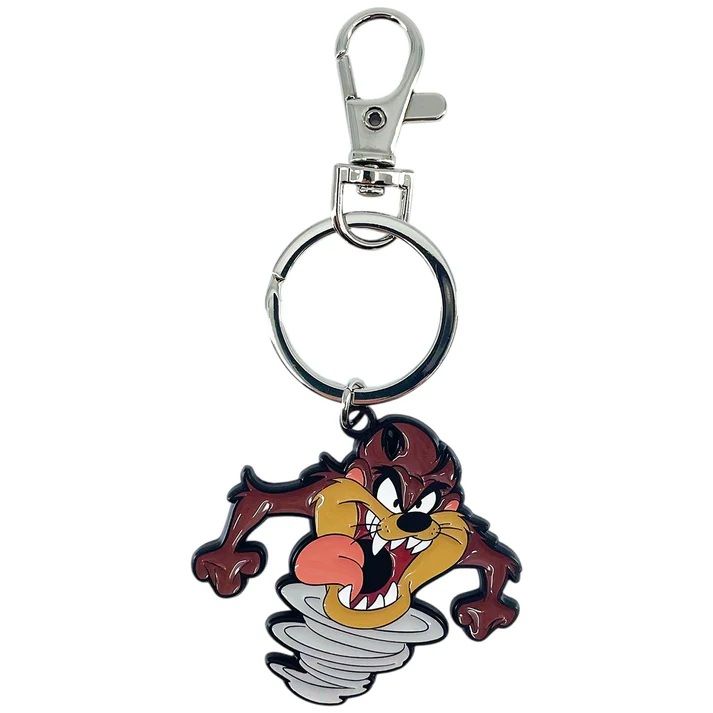 Looney Tunes Taz Enameled Metal Keychain