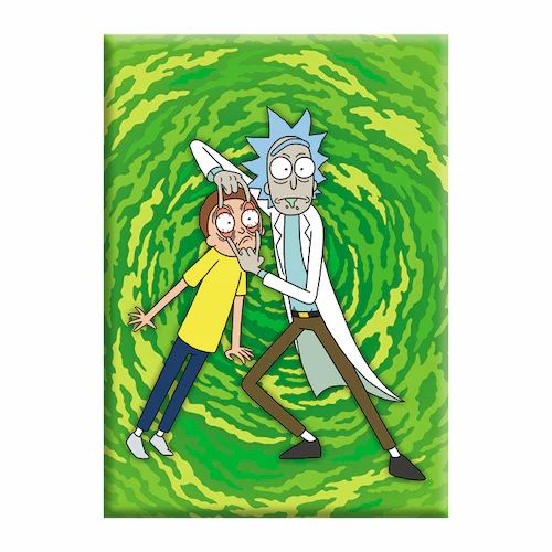 Rick and Morty "Open Your Eyes" LARGE Metal Magnet