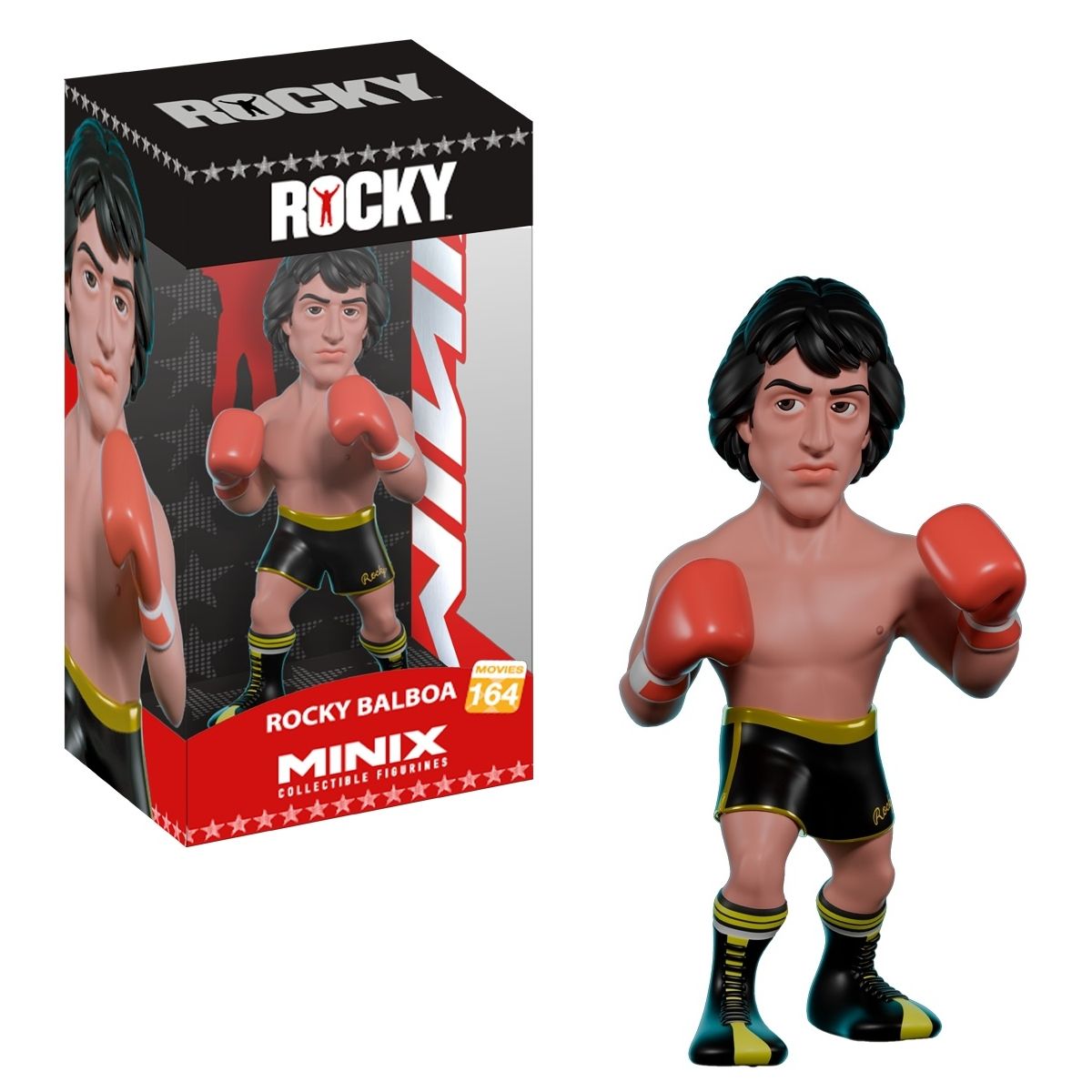 Rocky II - Rocky Balboa 4 3/4"H Black and Gold Shorts Collectible Vinyl Figure #164 from MINIX