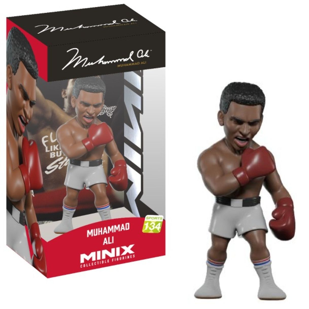 Muhammad Ali 4 3/4"H White Shorts Collectible Vinyl Figure #134 from MINIX