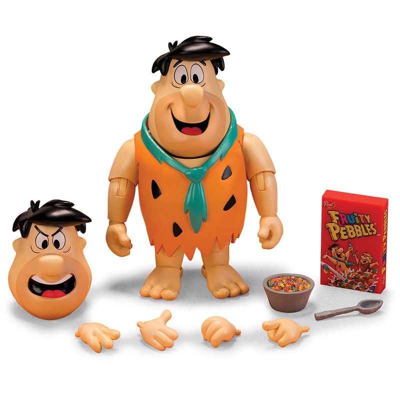 Flintstones Fred Flintstone with Fruity Pebbles 1:12 Scale Action Figure