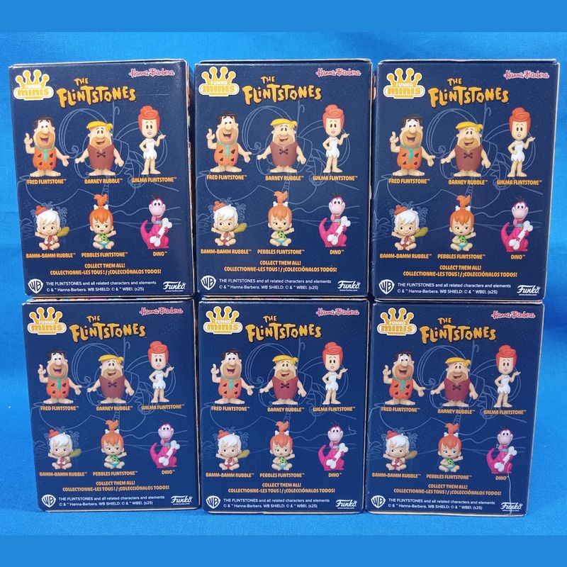 Flintstones Set of 6 Funko Minis Vinyl Figures