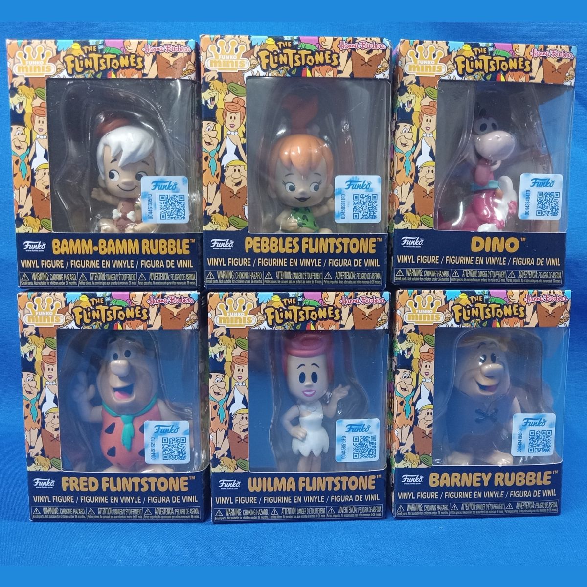 Flintstones Set of 6 Funko Minis Vinyl Figures