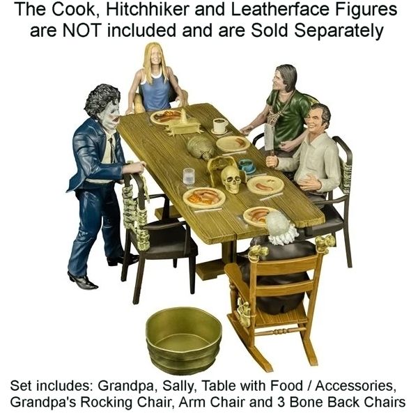 Texas Chainsaw Massacre Dinner Table Play Set (Leatherface, The Cook and Hitchhiker Sold Separately)