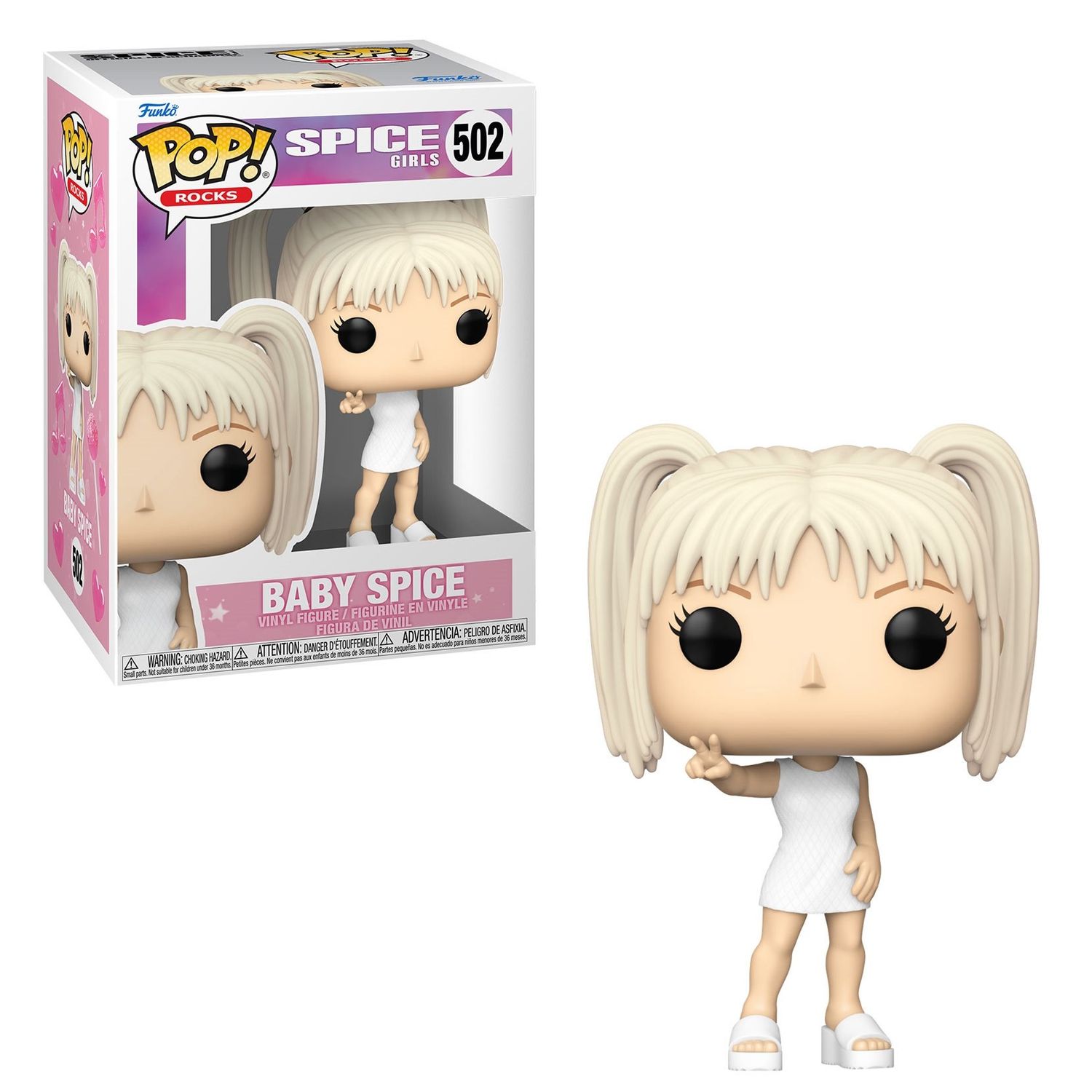 Spice Girls Wannabe Baby Spice 4 1/4"H POP! Rocks Vinyl Figure #502
