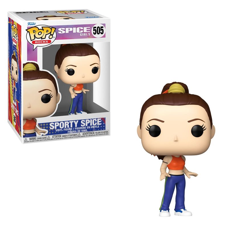 Spice Girls Wannabe Sporty Spice 4 1/4"H POP! Rocks Vinyl Figure #505
