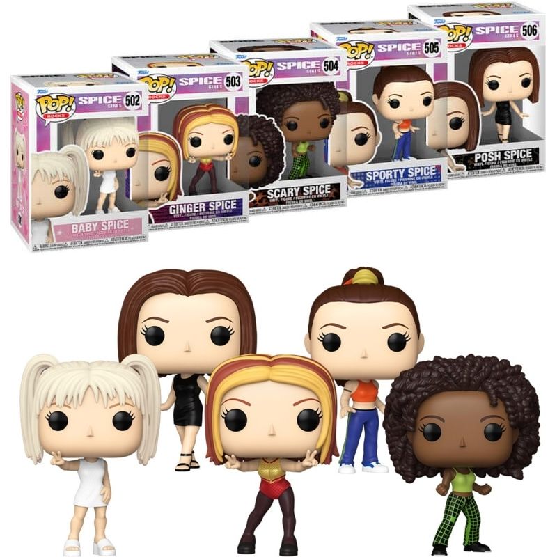 Spice Girls Wannabe Set of 5 POP! Rocks Vinyl Figures