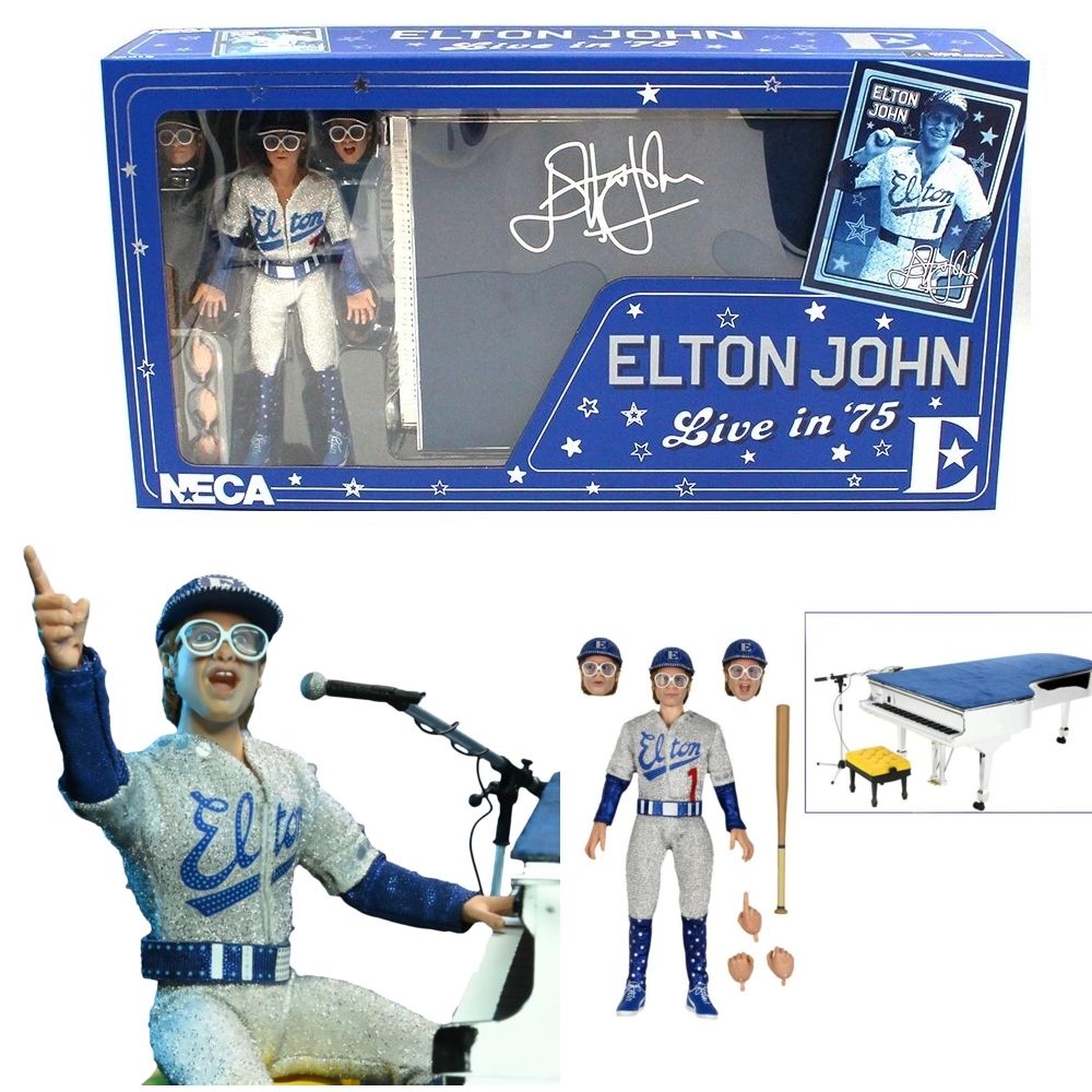 Elton John Live in '75 8"H Action Figure by NECA