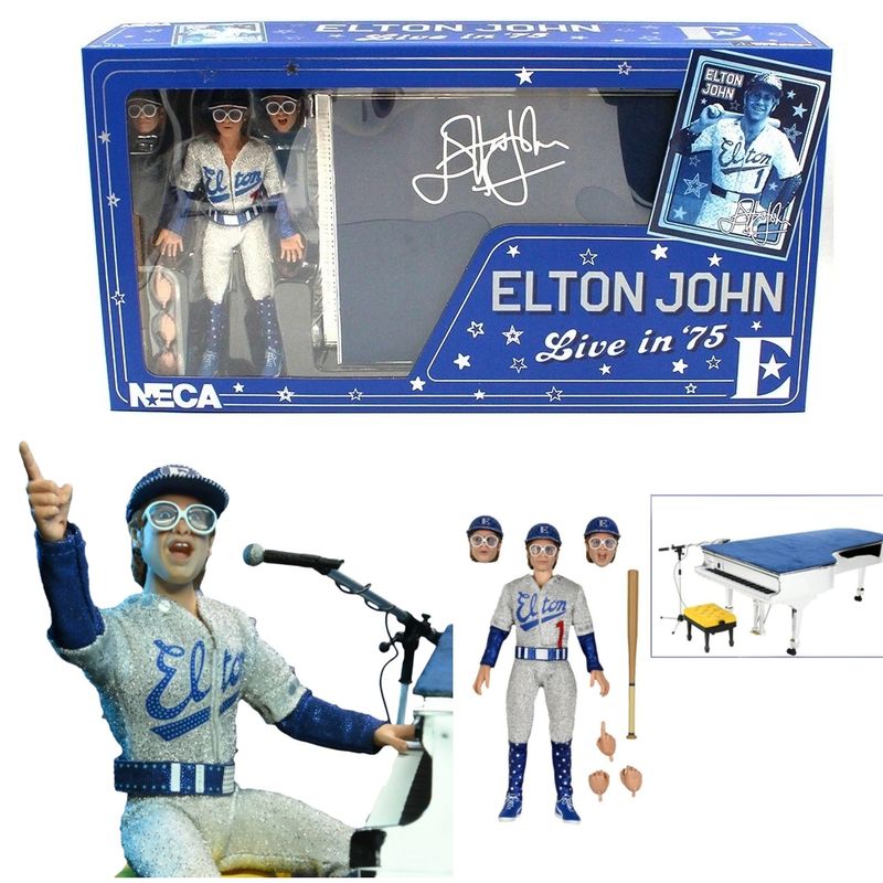 Elton John Live in '75 8"H Action Figure by NECA