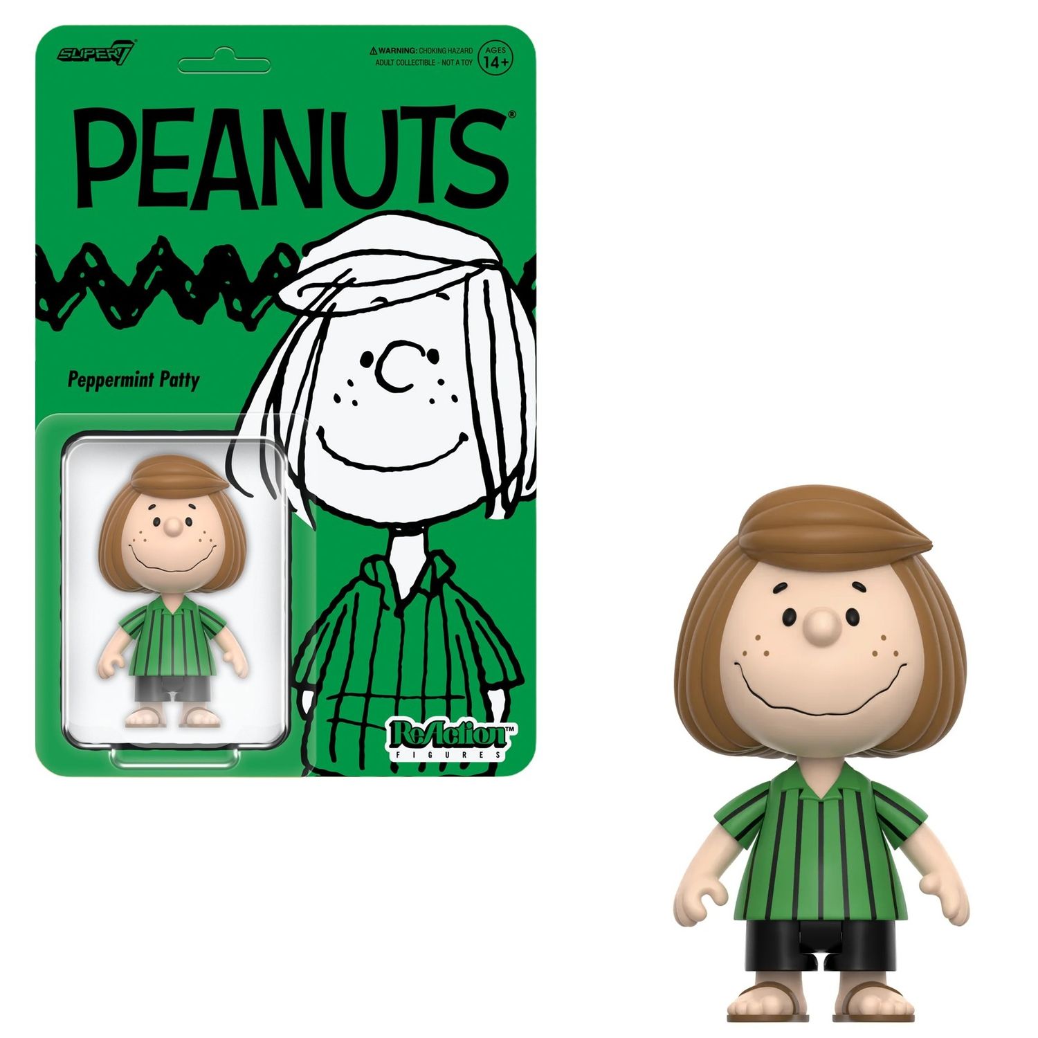 Peanuts 3 3/4"H Peppermint Patty ReAction Figure