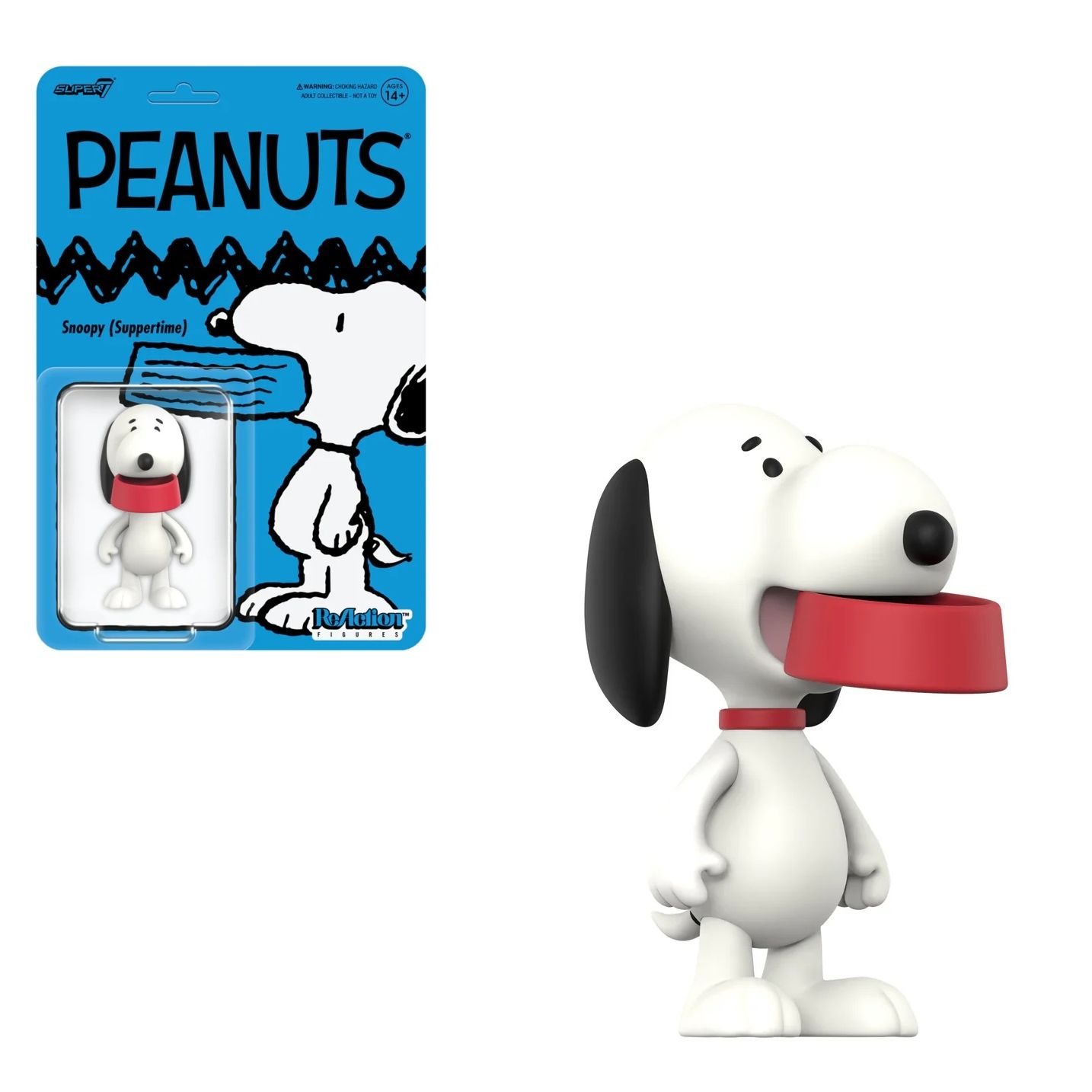 Peanuts 3 3/4"H Snoopy Suppertime ReAction Figure