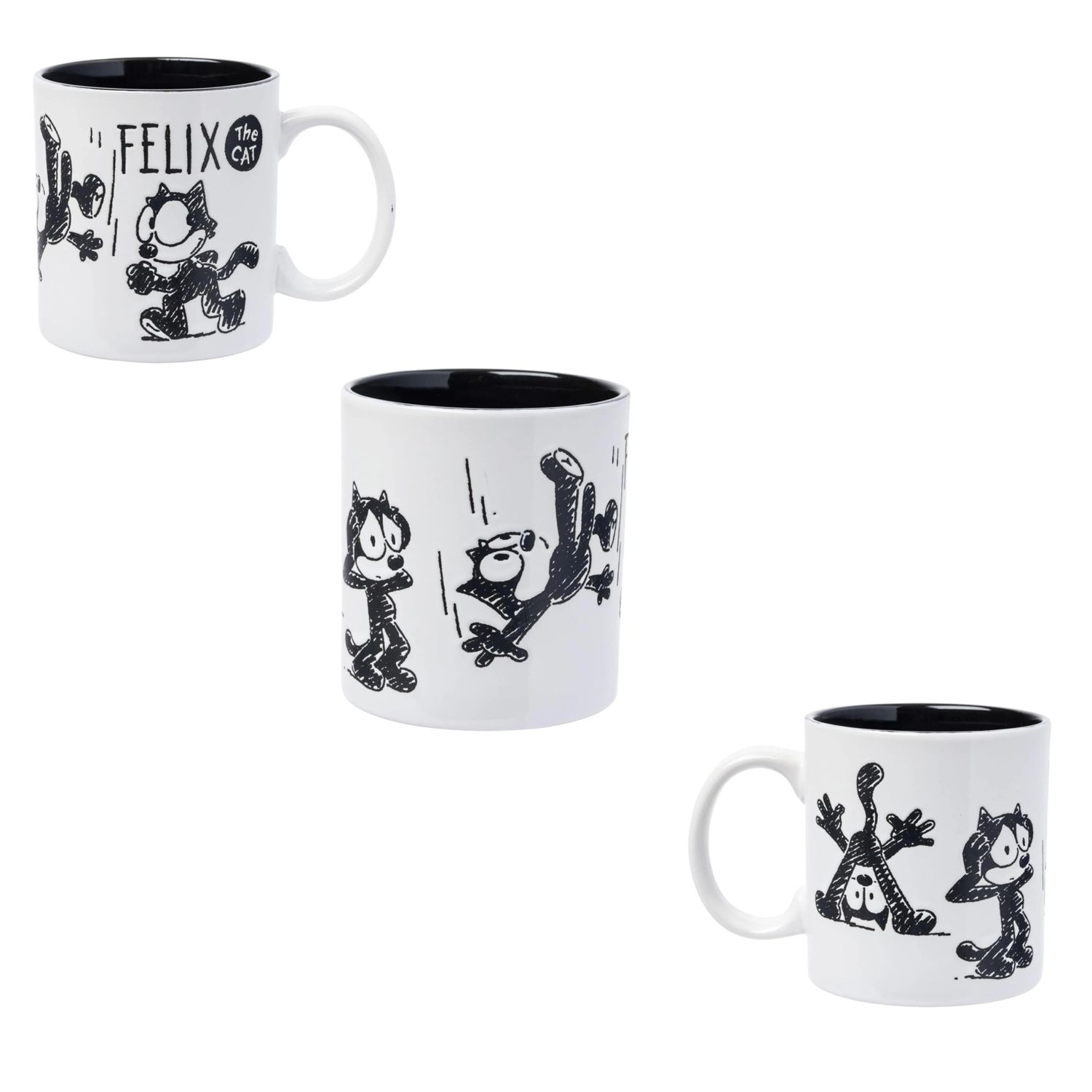 Felix the Cat Hand Drawn  20 oz. Ceramic Mug
