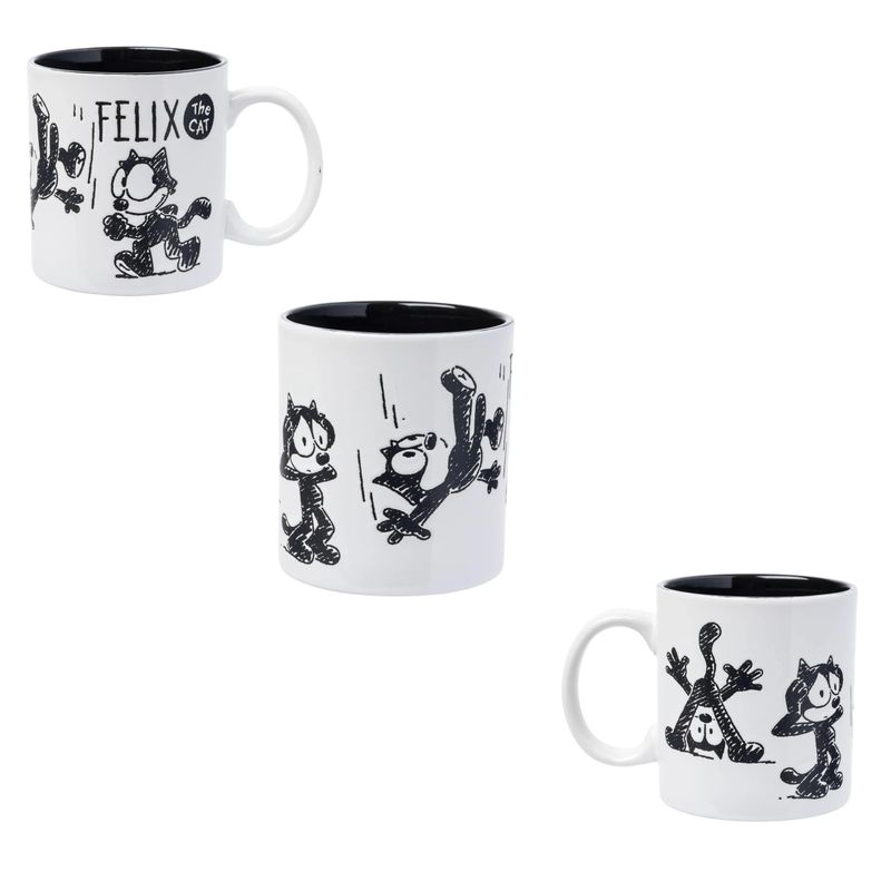 Felix the Cat Hand Drawn  20 oz. Ceramic Mug
