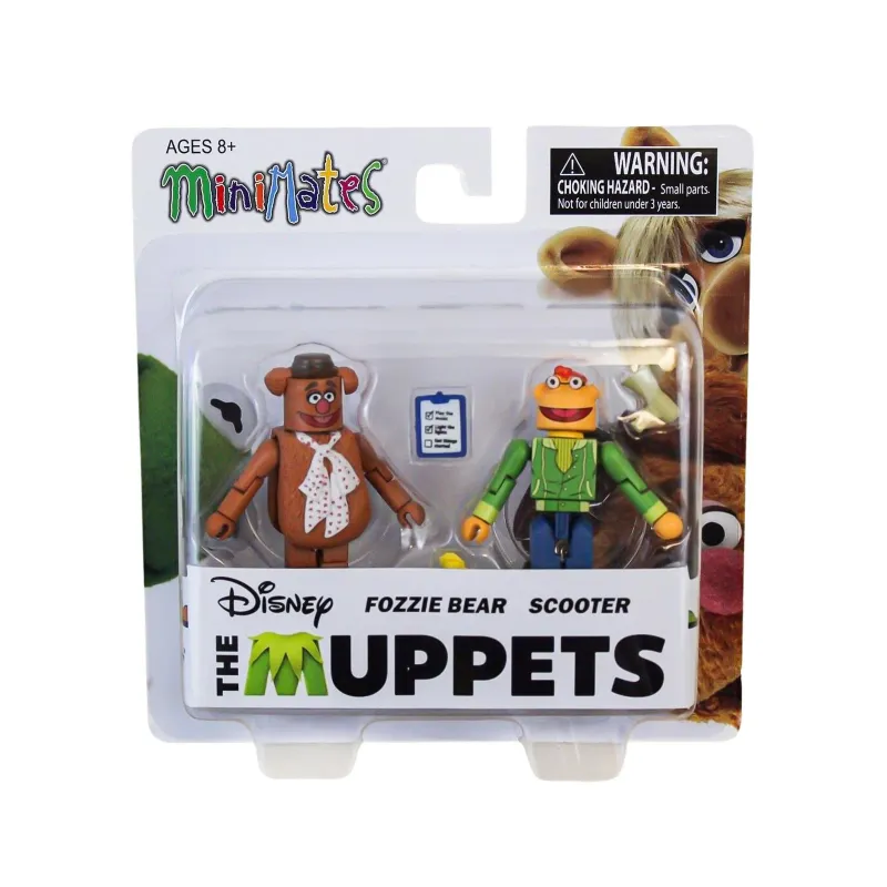 The Muppets MiniMates Series 1 Figures - Fozzie Bear and Scooter