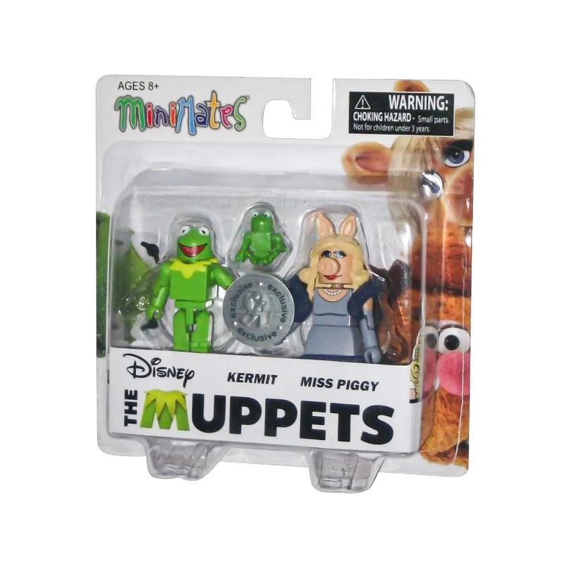 The Muppets MiniMates Series 1 Figures - Kermit and Miss Piggy