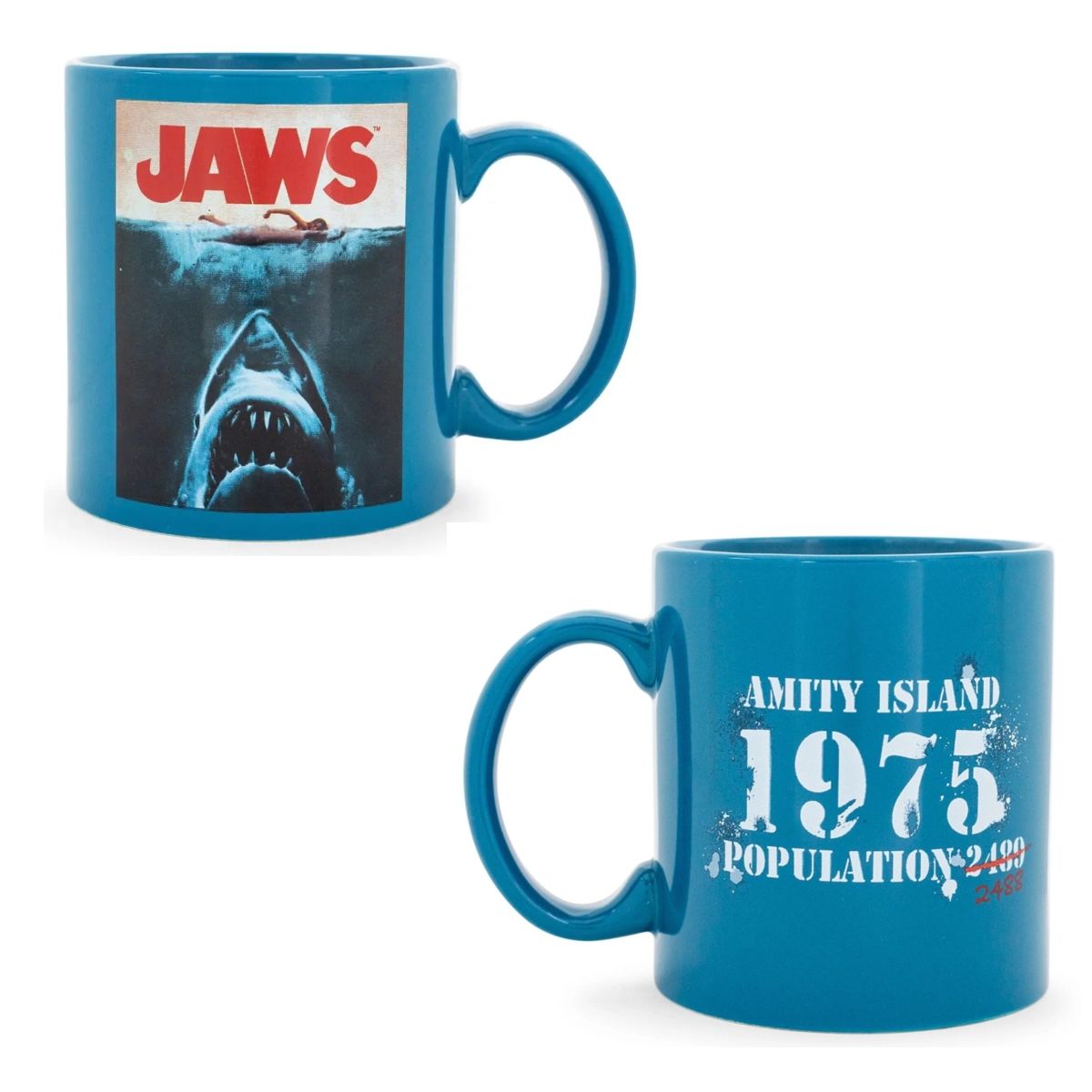 JAWS "Amity Island 1975 Population 2488"  20 oz. Ceramic Mug