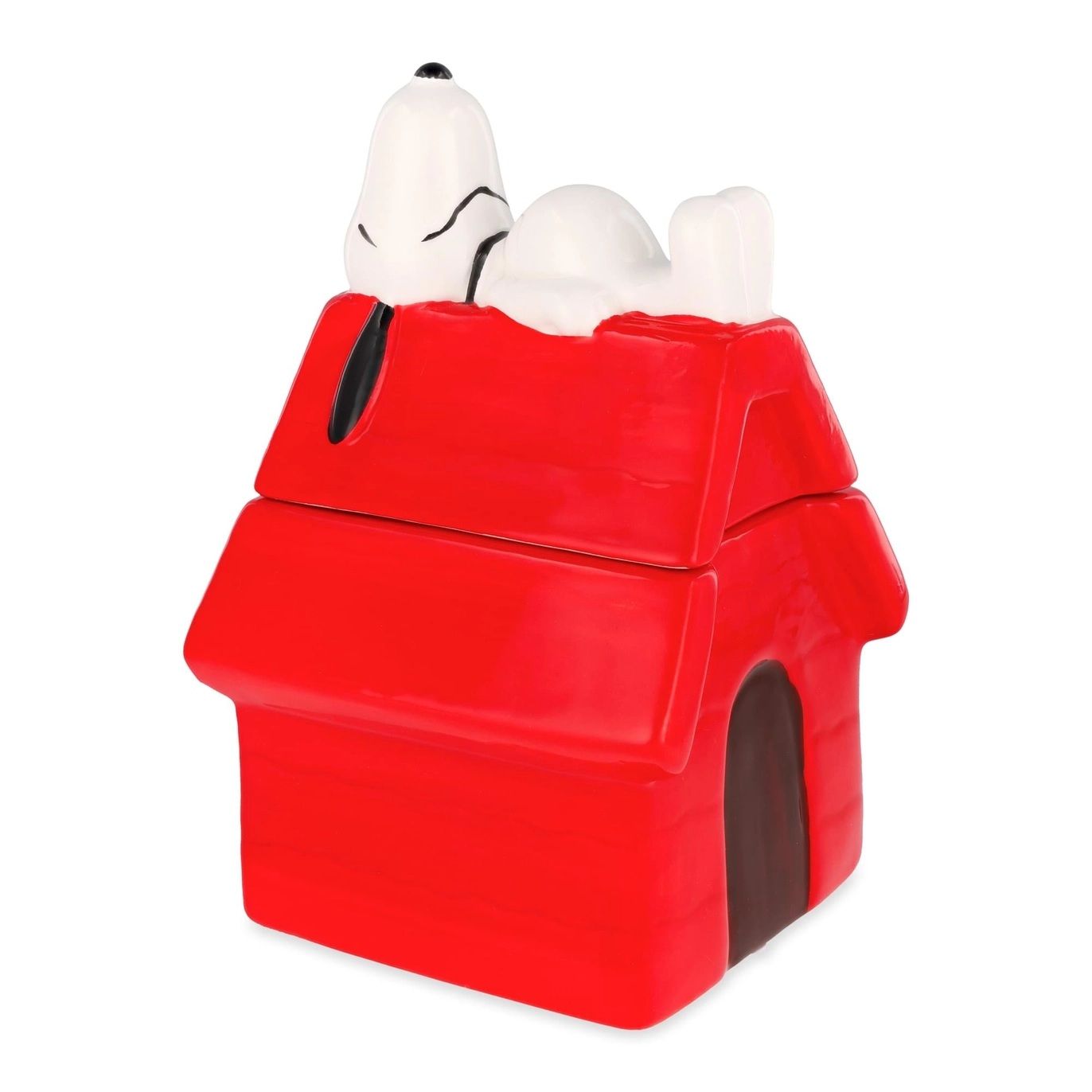 Snoopy on Doghouse Ceramic Cookie Jar / Treat Jar