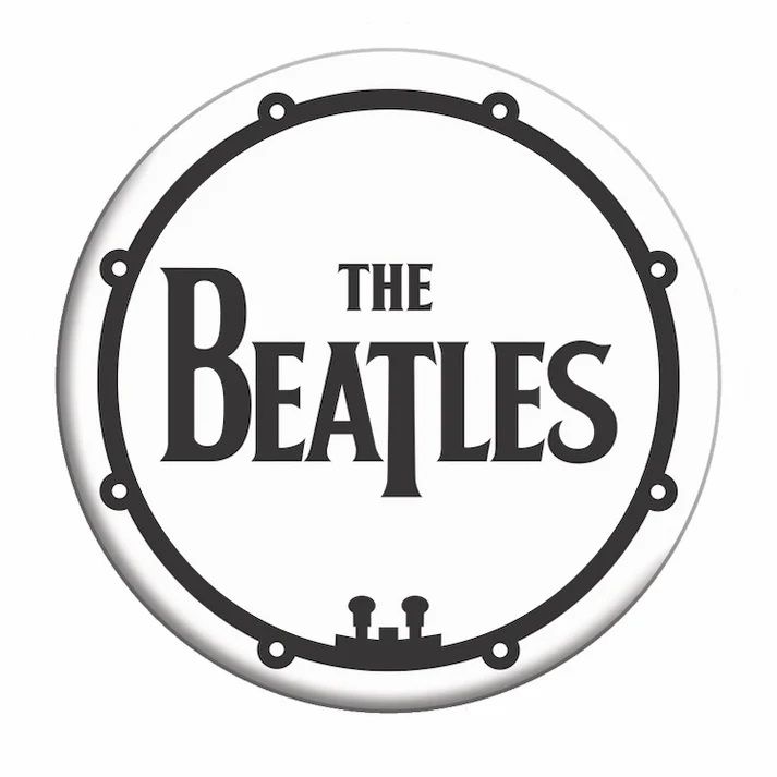 The Beatles Logo LARGE Round Magnet