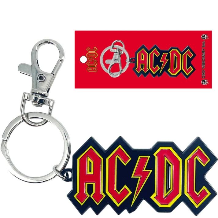 AC/DC Logo Enamel Metal Keychain
