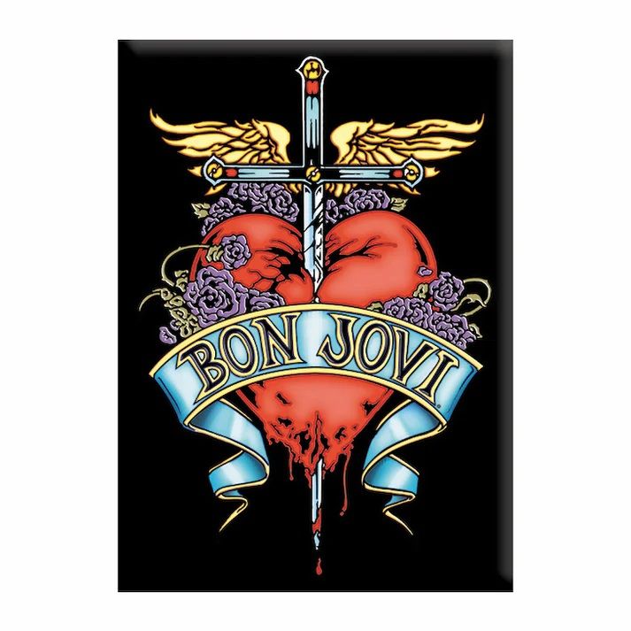 Bon Jovi Logo LARGE Magnet