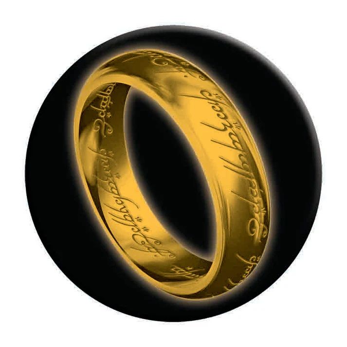 Lord of the Rings LARGE Round Metal Magnet