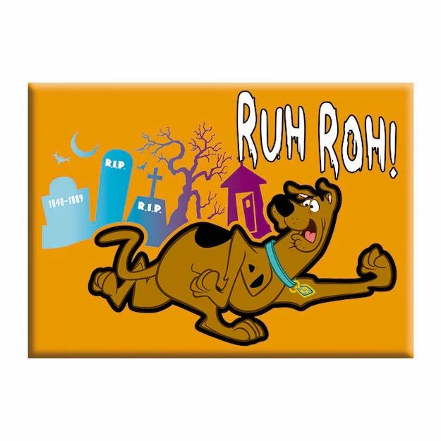 Scooby-Doo "Ruh Roh!" Logo LARGE Magnet