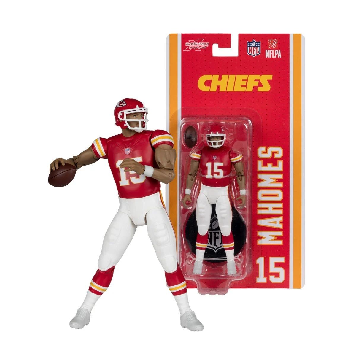 NFL Patrick Mahomes Kansas City Chiefs 6"H Action Figure SportsPicks Wave 1  by McFarlane