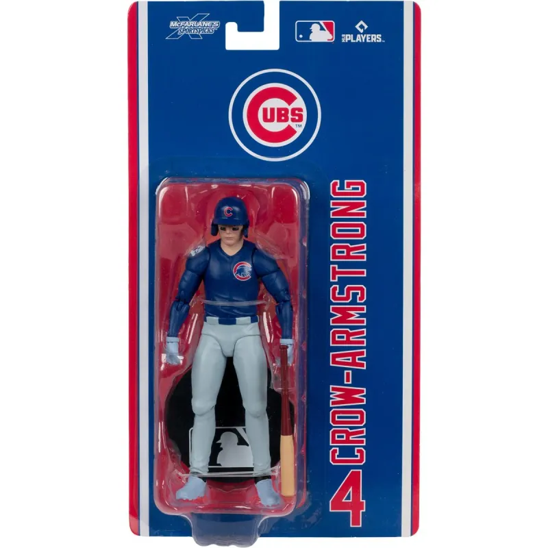 MLB Pete Crow-Armstrong Chicago Cubs 6"H Action Figure SportsPicks Wave 1 by McFarlane