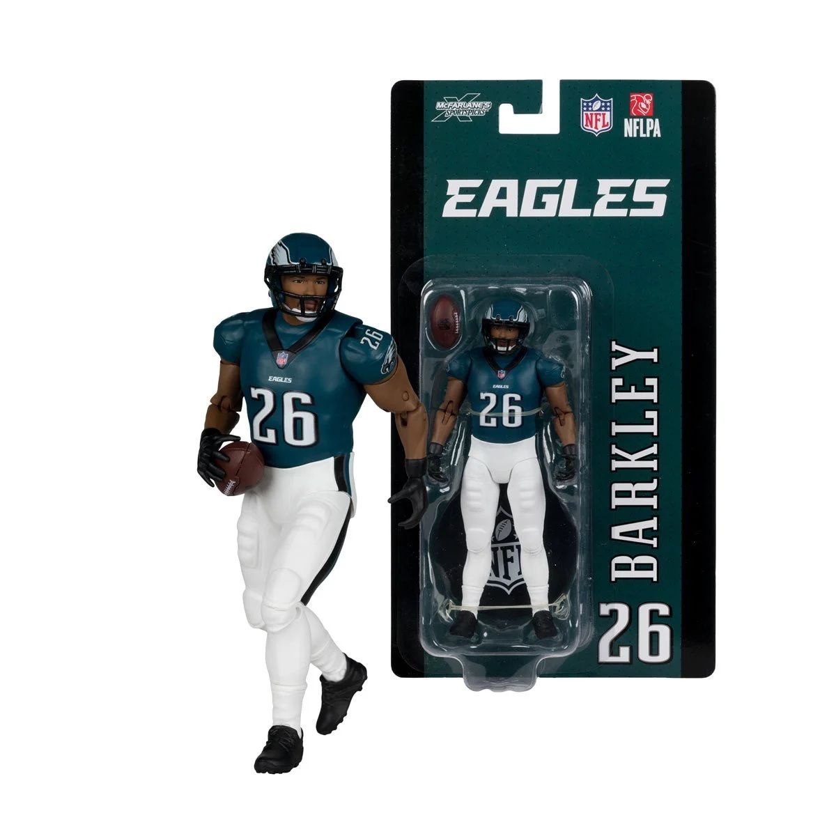 NFL Saquon Barkley Philadelphia Eagles 6"H Action Figure SportsPicks Wave 1  by McFarlane