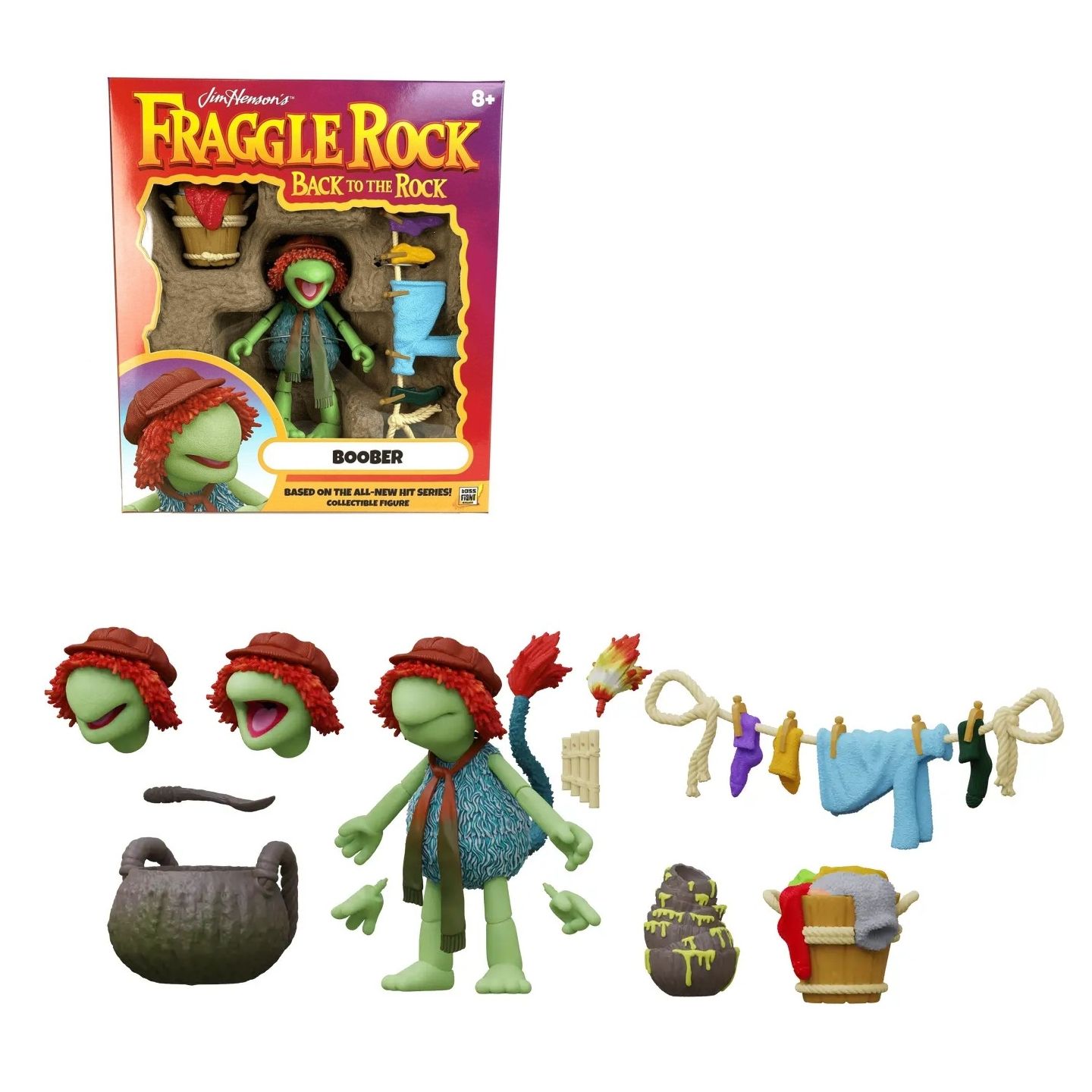Fraggle Rock Back to the Rock 5"H Boober Action Figure by Boss Fight Studios