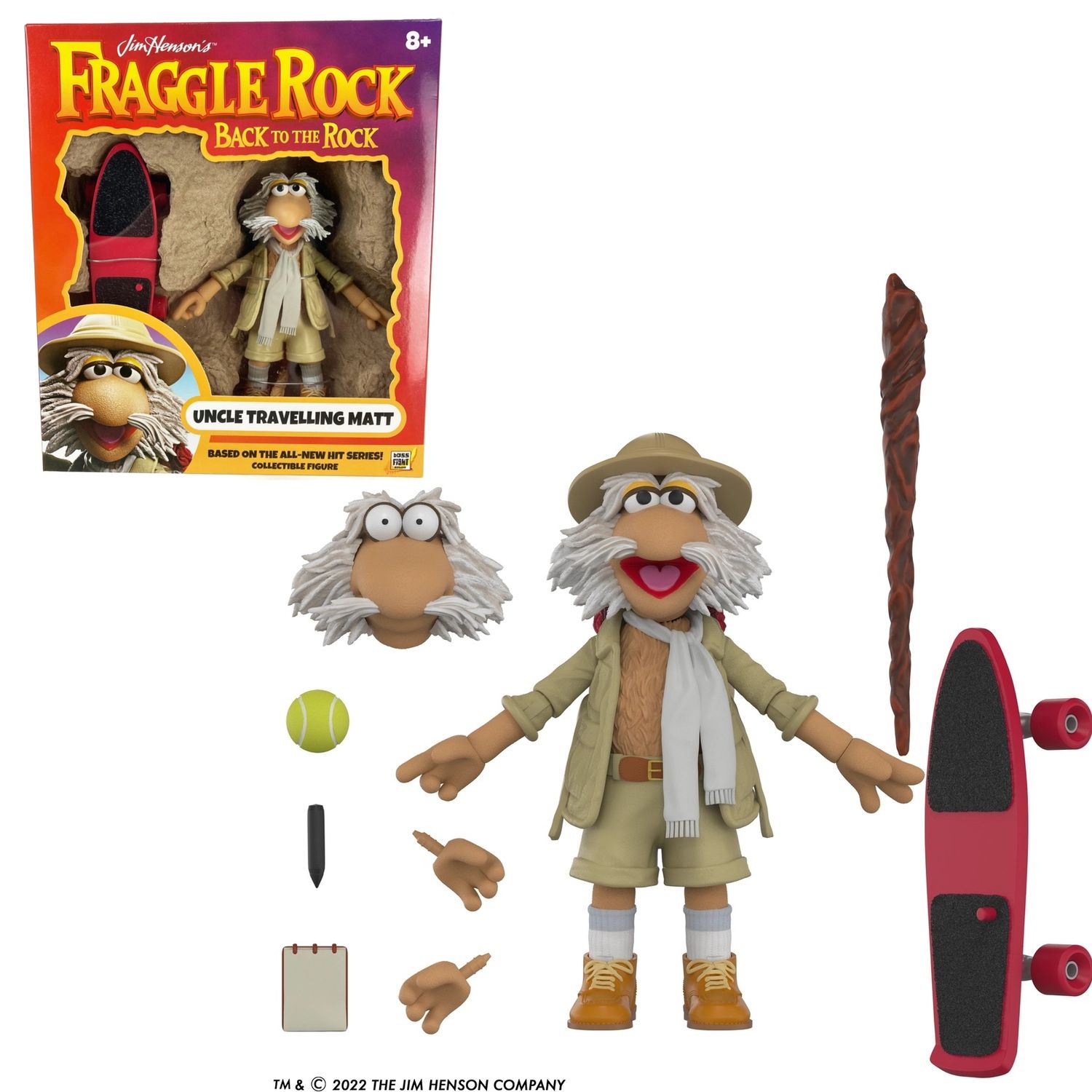Fraggle Rock Back to the Rock 5"H Uncle Travelling Matt Action Figure by Boss Fight Studios