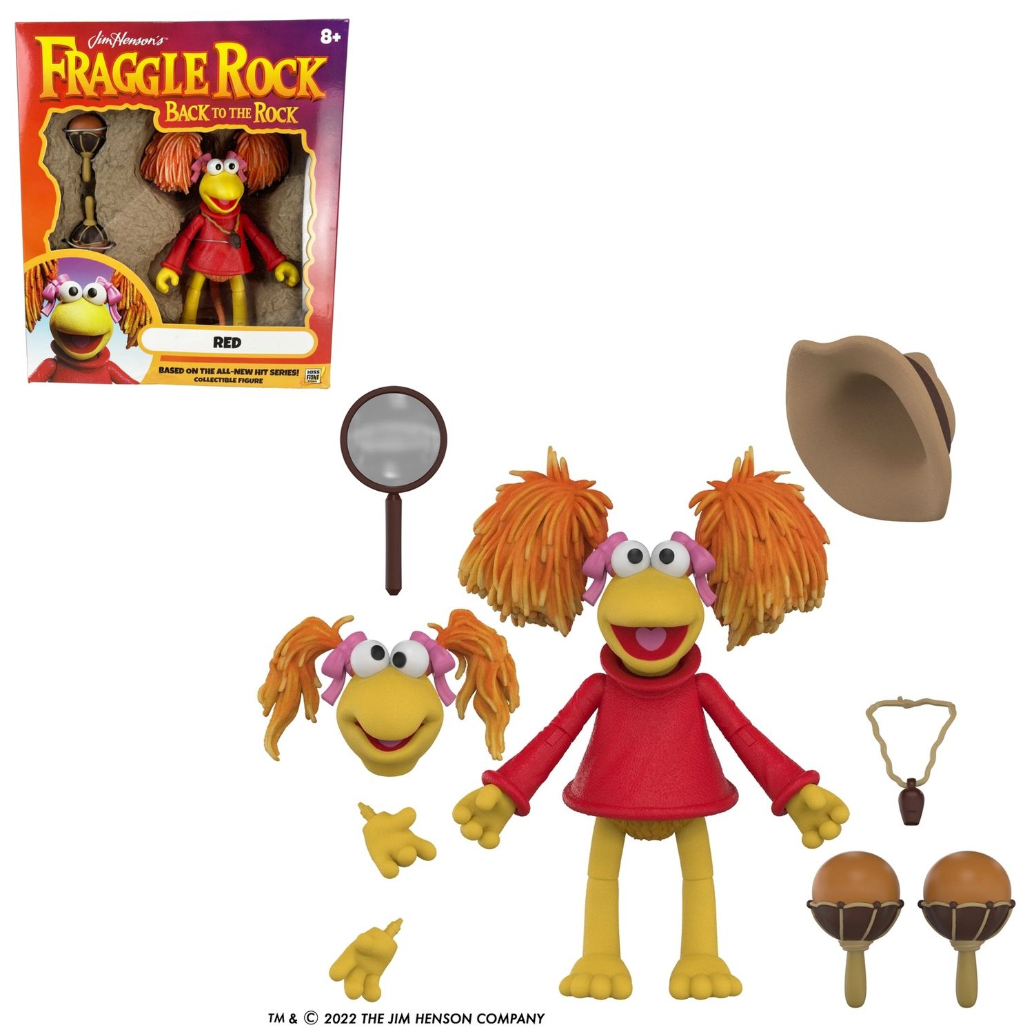 Fraggle Rock Back to the Rock 5"H Red Action Figure by Boss Fight Studios
