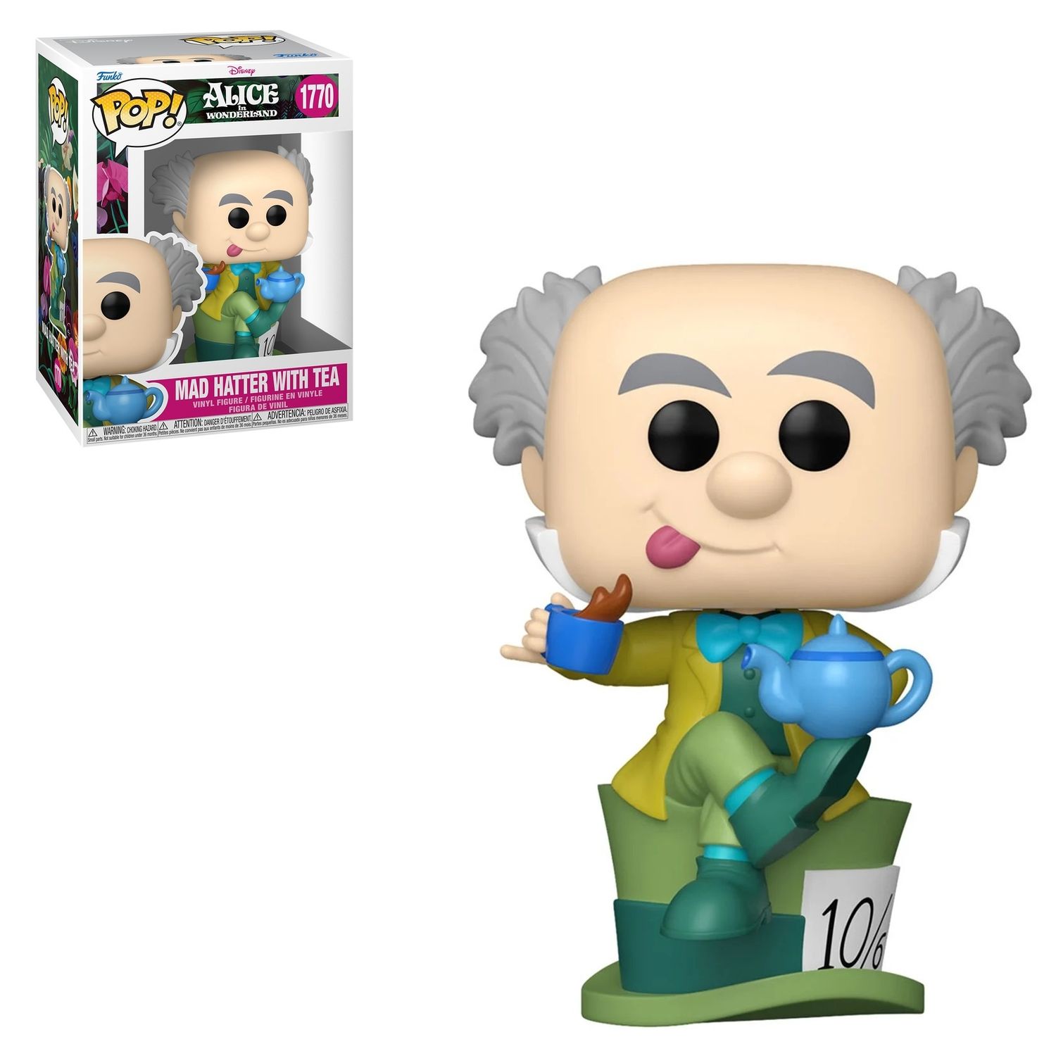 Alice in Wonderland 4 1/2"H Mad Hatter with Tea POP! Vinyl Figure #1770
