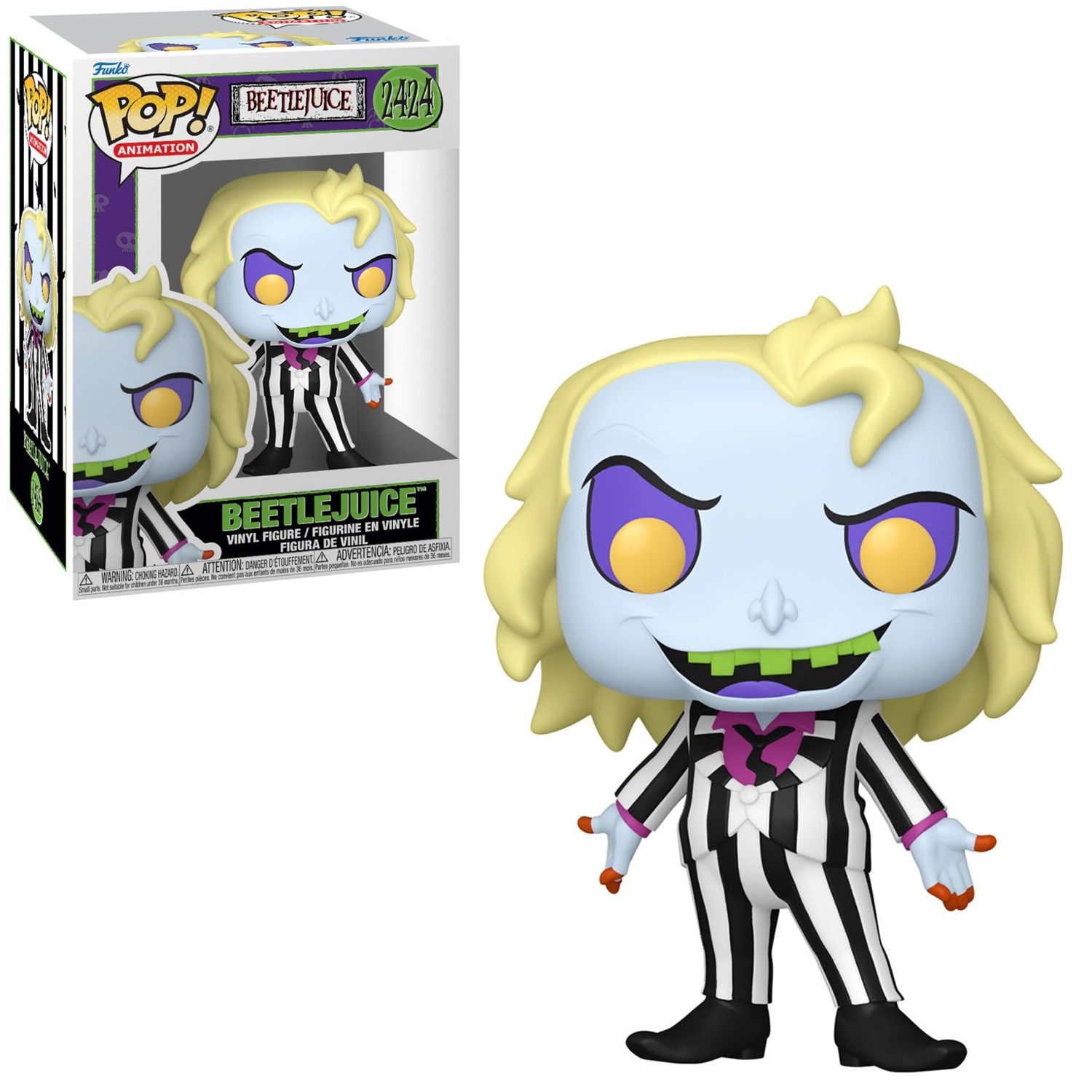 Beetlejuice Animated 3 3/4"H Beetlejuice POP! Animation Vinyl Figure #2424