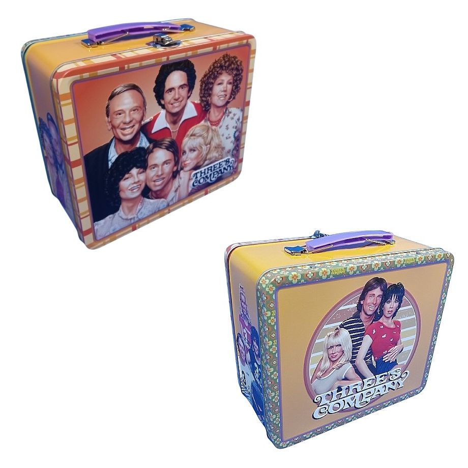 Three's Company Embossed Metal Lunchbox Tote