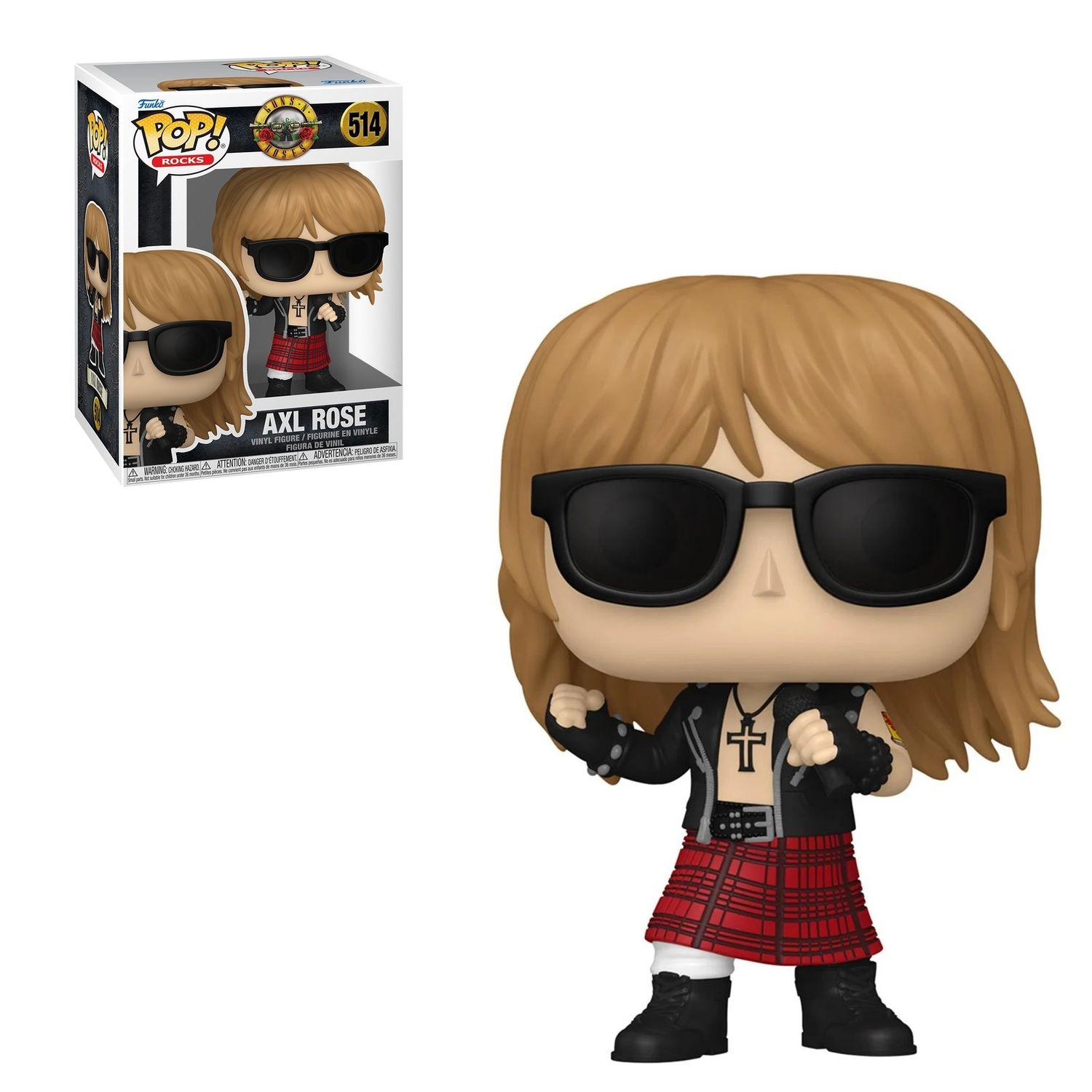 Guns N' Roses Axl Rose (Live and Let Die) 3 3/4"H POP! Rocks Vinyl Figure #514