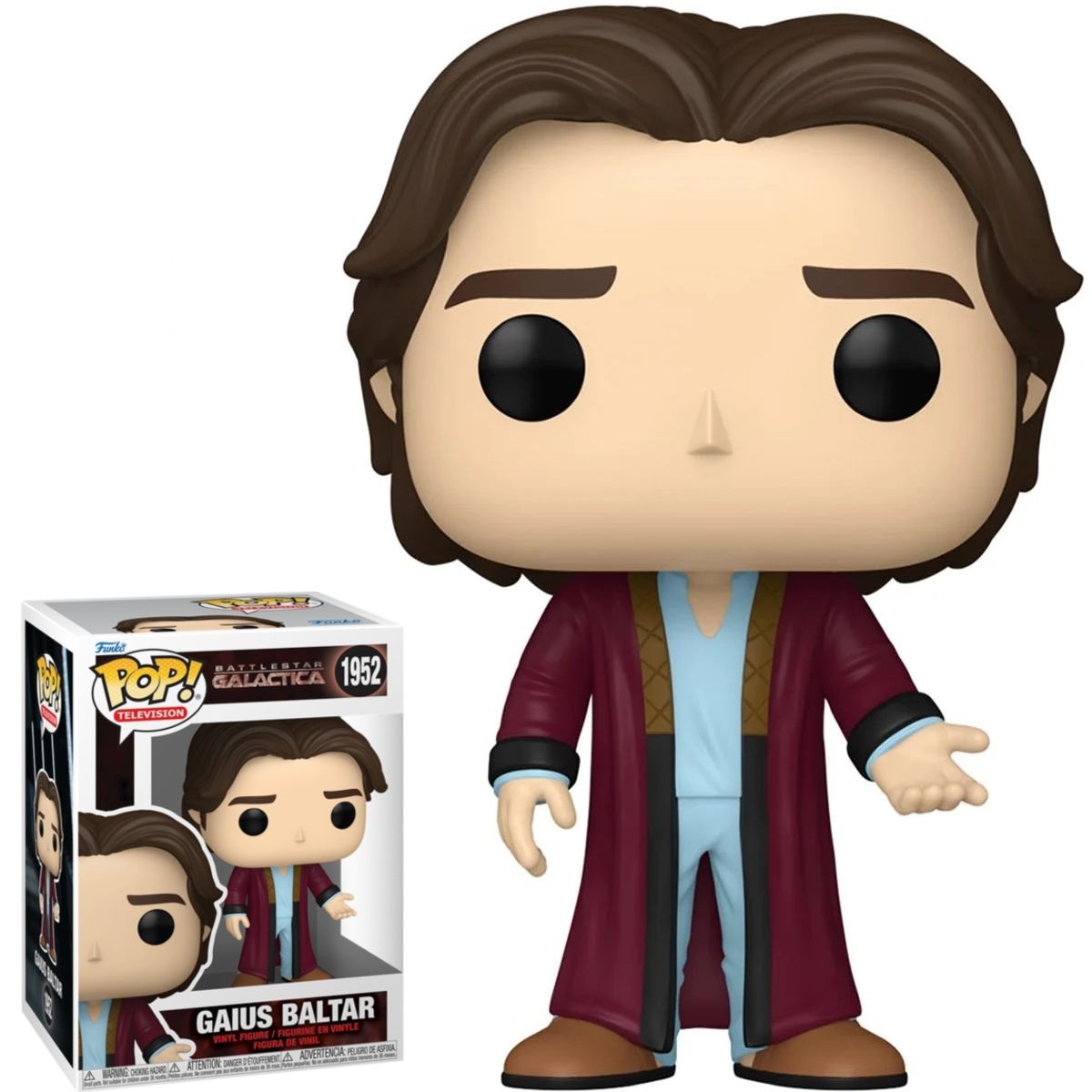 Battlestar Galactica 4"H Gaius Baltar POP! Television Vinyl Figure #1952