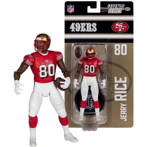 NFL Jerry Rice San Francisco 49ers 6"H Action Figure SportsPicks Legends Series by McFarlane