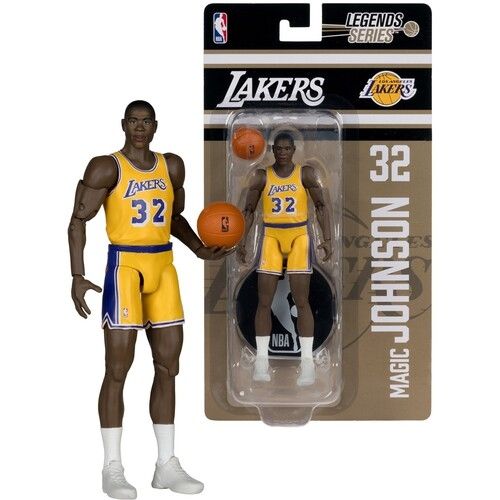 NBA Magic Johnson L.A. Lakers 6"H Action Figure SportsPicks Legends Series by McFarlane