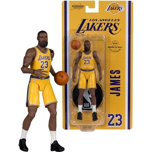 NBA LeBron James L.A. Lakers 6"H Action Figure SportsPicks Legends Series by McFarlane
