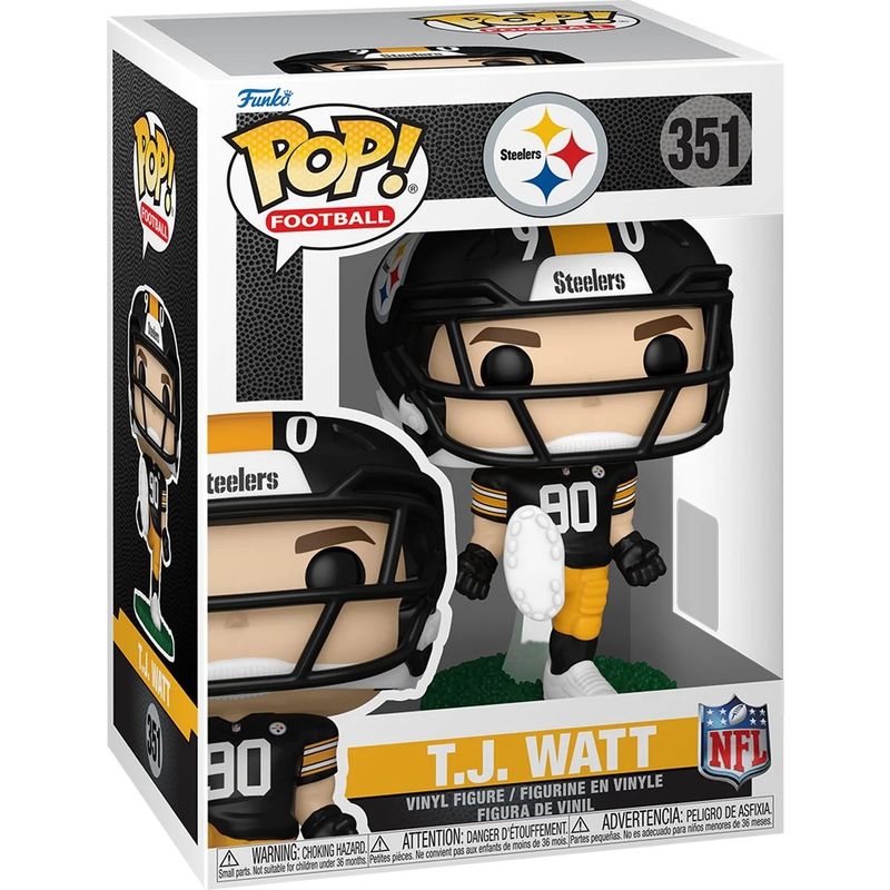 NFL T.J. Watt Pittsburgh Steelers 4"H POP! Vinyl Figure #351