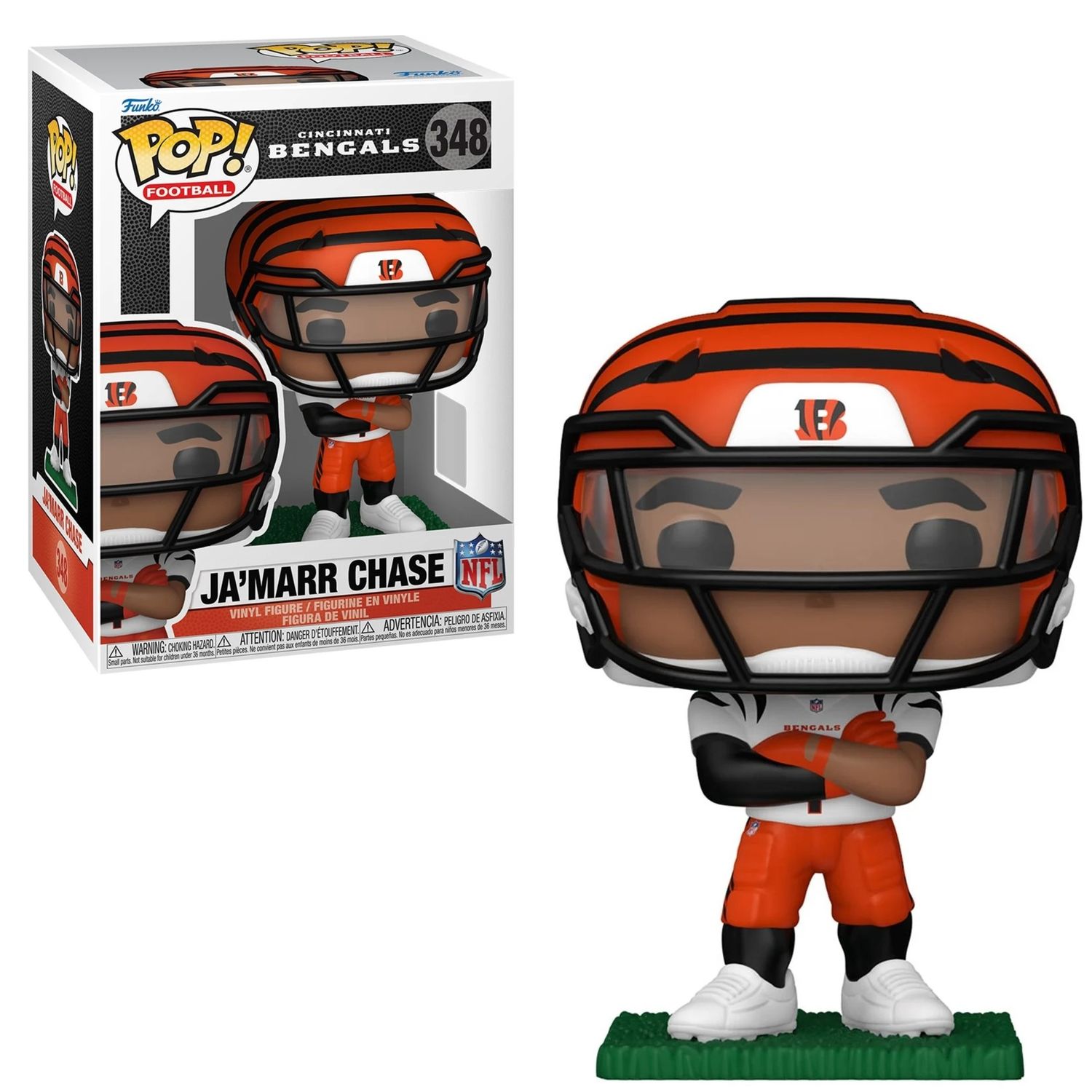 NFL Ja-Marr Chase Cincinnati Bengals 4"H POP! Vinyl Figure #348