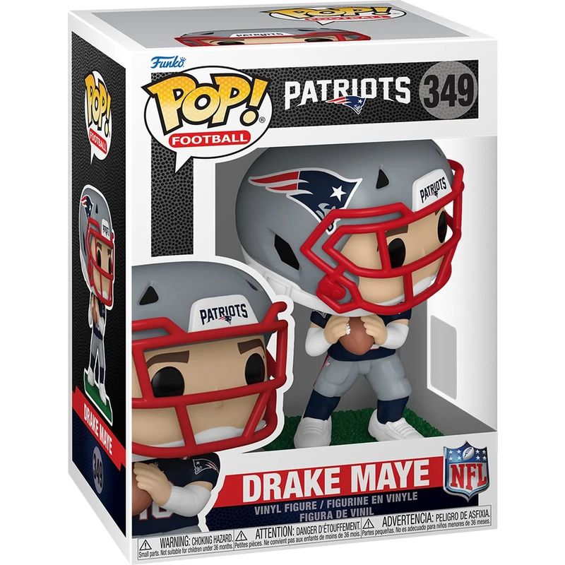 NFL Drake Maye New England Patriots 3 3/4"H POP! Vinyl Figure #349