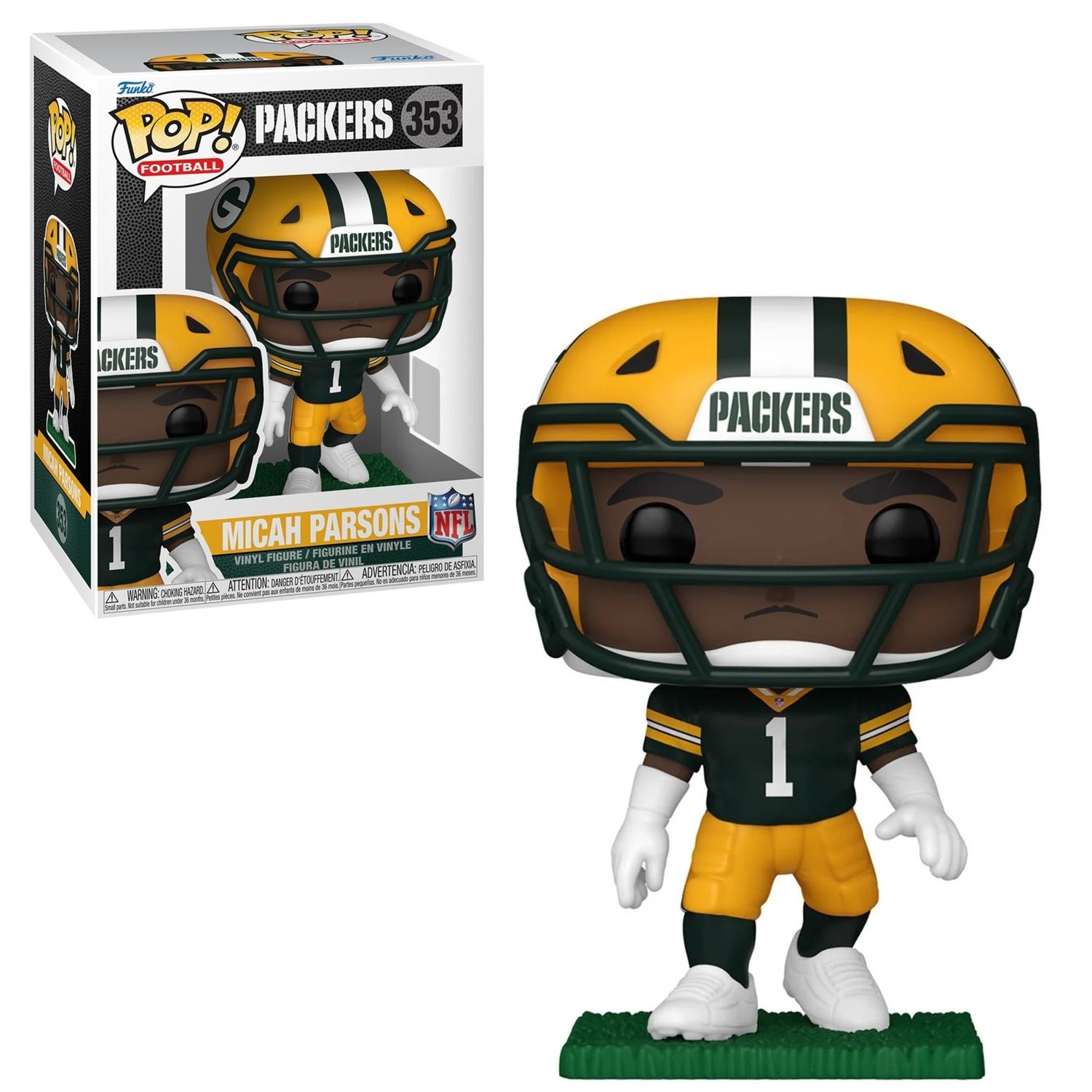 NFL Micah Parsons Green Bay Packers 4"H POP! Vinyl Figure #353