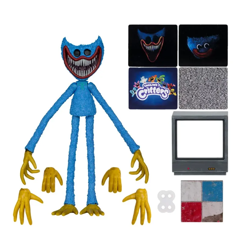 Poppy Playtime 7-Inch Scale Nightmare Huggy Wuggy Action Figure