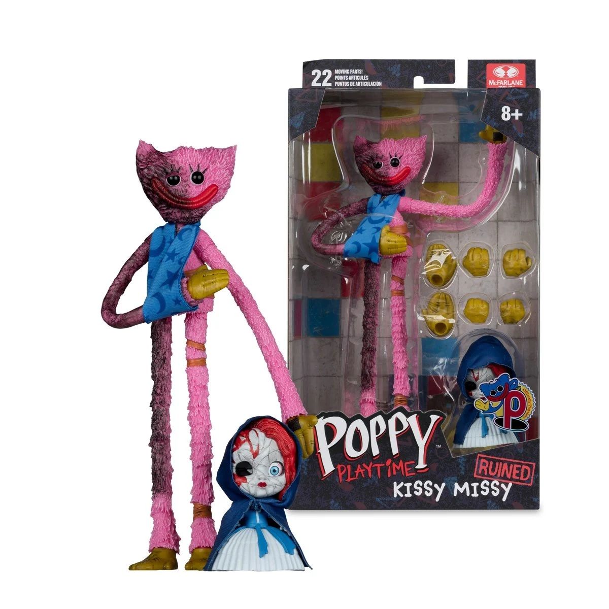 Poppy Playtime 7-Inch Scale Kissy Missy Ruined Action Figure