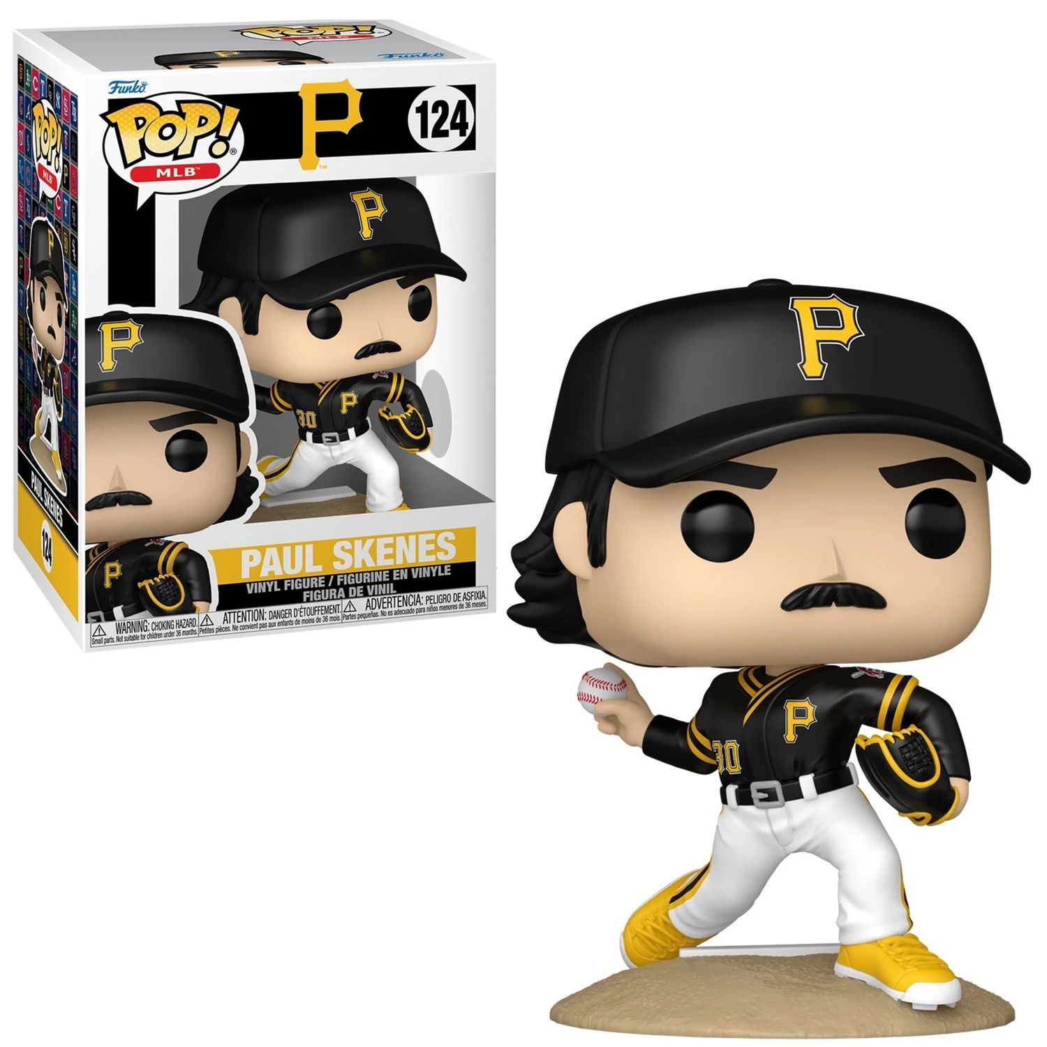 MLB Paul Skenes Pittsburgh Pirates 4"H POP! MLB Vinyl Figure #124