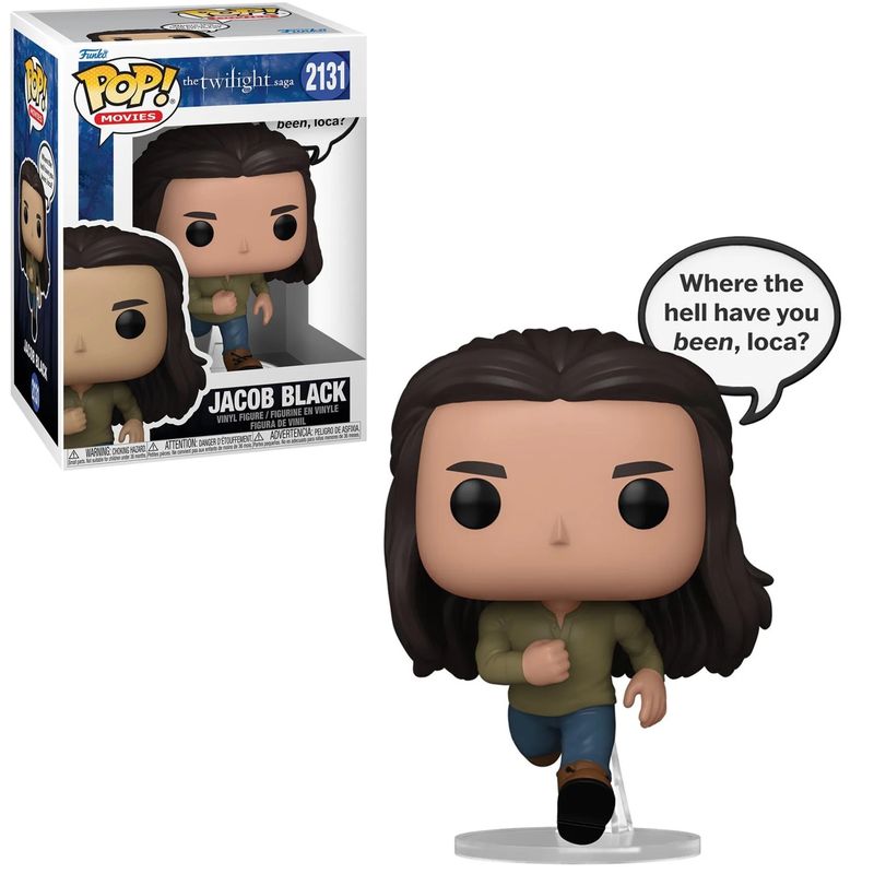 Twilight 5 1/4"H Jacob Black (Sayings) POP! Movies Vinyl Figure #2131 - Where the hell have you been, loca?